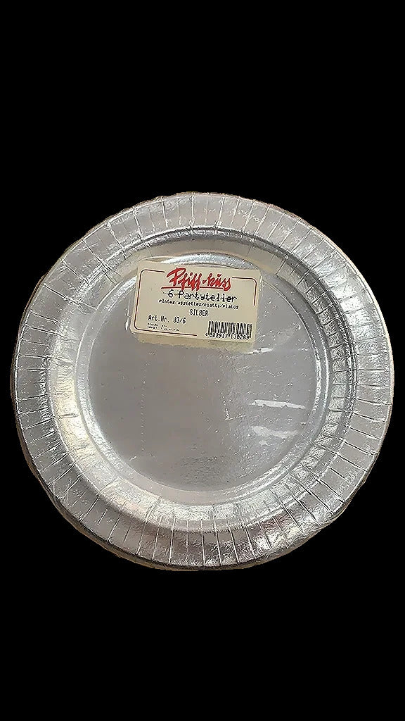 Piatti Di Carta Piani Argento 6pz.