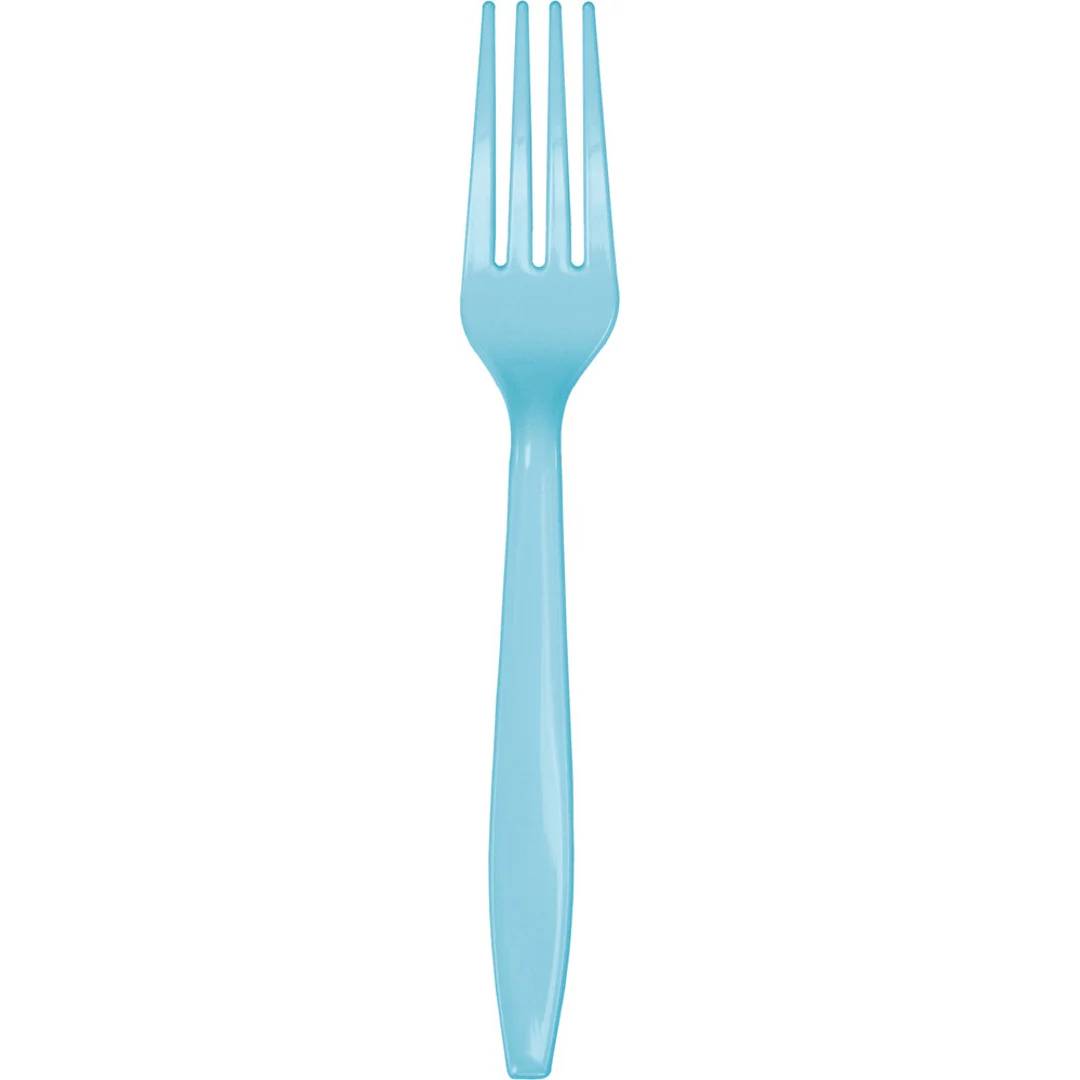 Forchette in Plastica Azzurre Set.10pz.