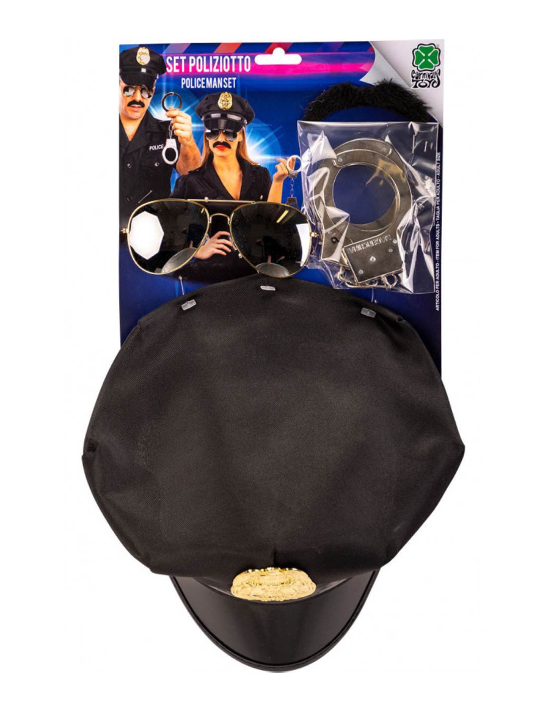 Costume Di Carnevale Adulto Set Polizia