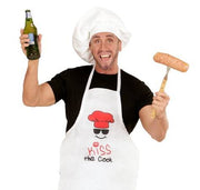 Grembiule da Uomo con Scritta "Kiss the Cook"