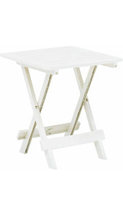 Tavolino In Plastica Adige Bianco 50cm