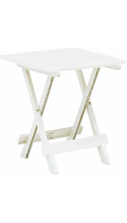 Tavolino In Plastica Adige Bianco 50cm
