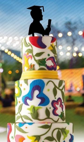 Topper Decorativo Per Torta Laureato