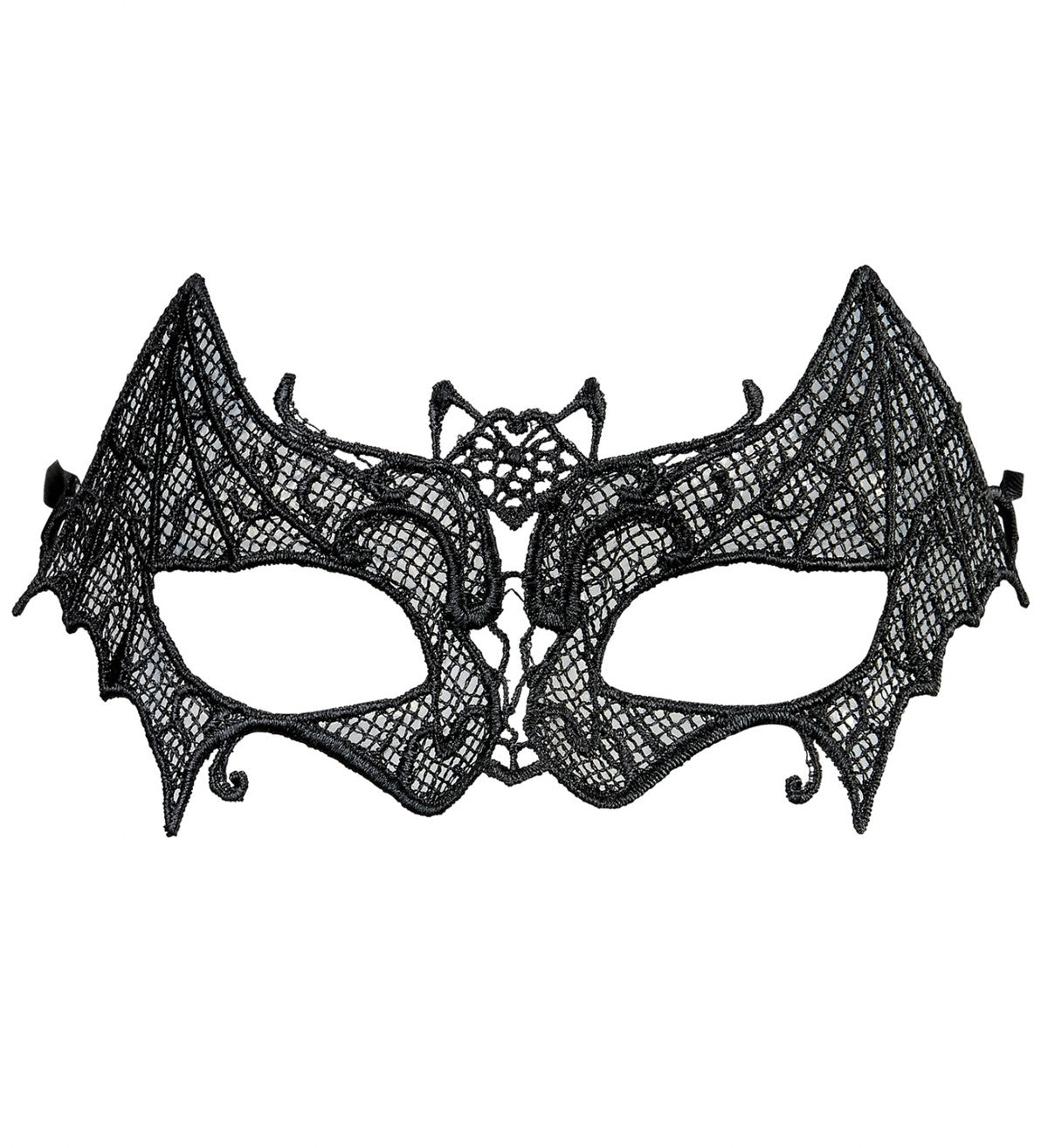 Maschera Halloween Pipistrello In Pizzo