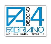 Album da Disegno Blocco Fabriano F4 Ruvido 200gr 33x48cm 20 Fogli