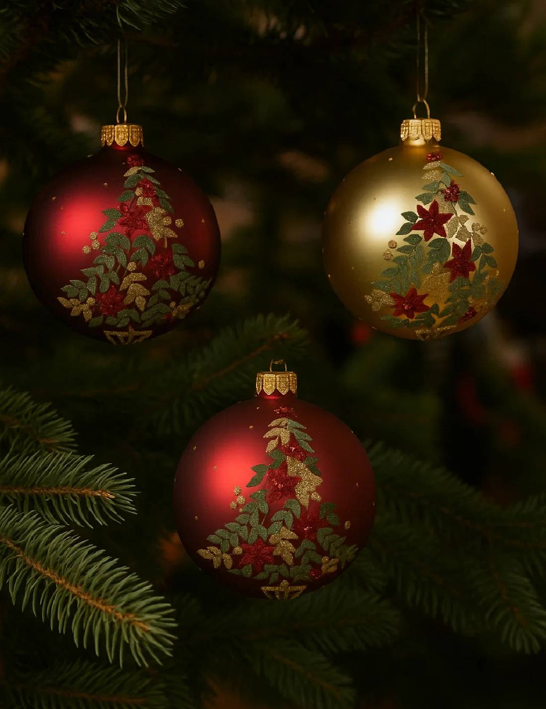 Pallina Albero Di Natale In Vetro Stelle Natalizie 8cm