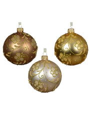 Pallina Albero Di Natale In Vetro Farfalle 8cm Colori Assortiti