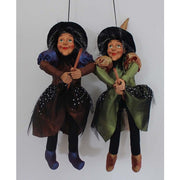 Addobbo Natale Befana Volante Con Scopa 50cm