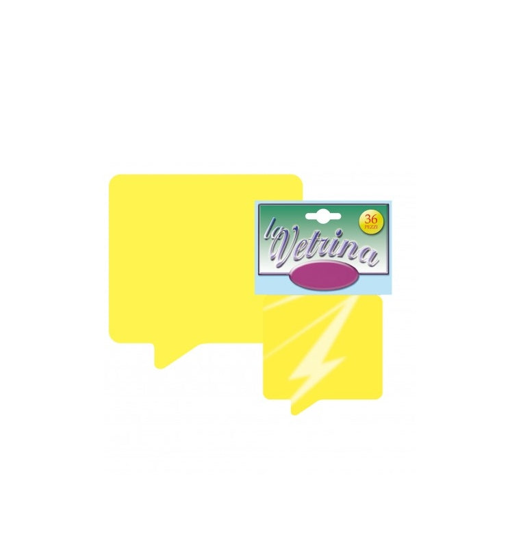Etichette Cartellini Fluo Segnaprezzi 8x8,5cm 36pz
