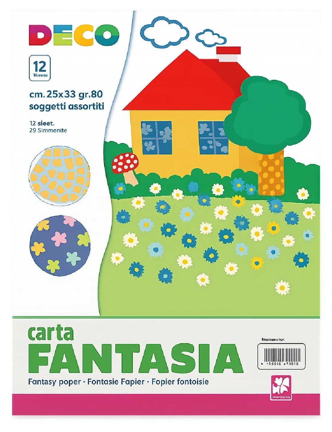 Carta Fantasia 12ff 80gr