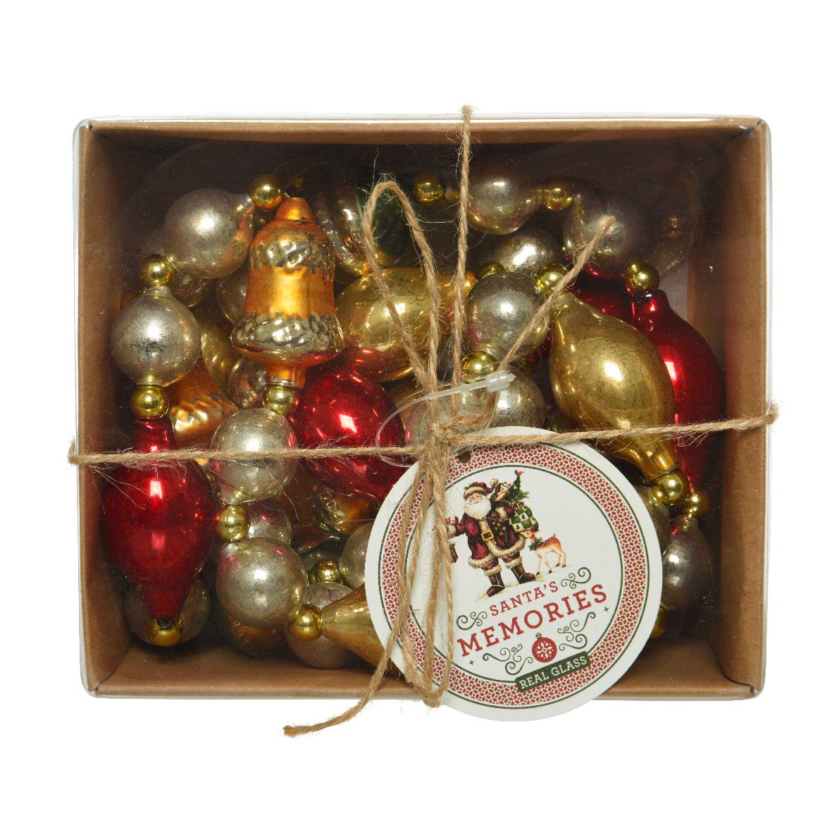 Addobbo Natale Collana Vetro Antico