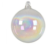 Pallina Albero Di Natale In Vetro Lucido 8cm