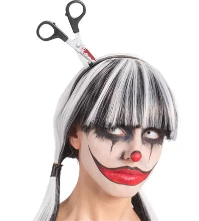 Frontino Spaccatesta Con Forbici Accessorio Halloween