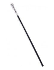 Accessorio Di Halloween Bastone Con Pomello Argento 90cm