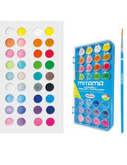 Kit Acquerelli Lavabili Sfumabili 36 Colori
