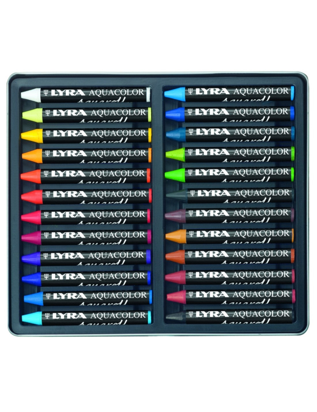 Pastelli A Cera Acquerellabili Lyra Aquacolor 24pz