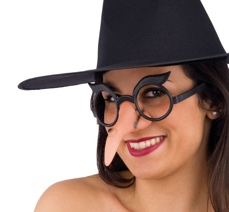 Occhiali Con Naso Strega Accessori Halloween E Carnevale