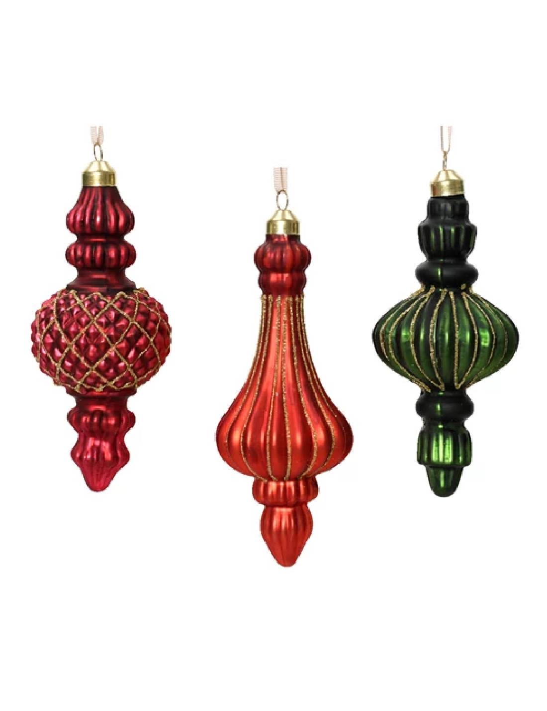 Pallina Albero Di Natale Oro E Glitter h15cm Prodotto Assortito