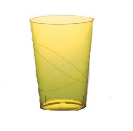 Bicchiere Plastica Giallo 250cc 50pz.