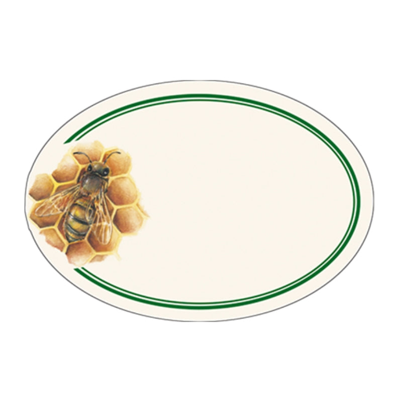 Set 6pz Etichette Adesive Per Confetture Fantasia Miele
