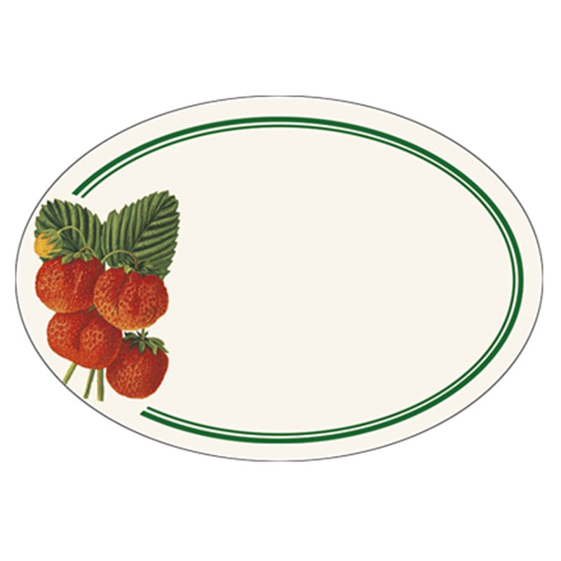 Set 6pz Etichette Adesive Per Confetture Fantasia Lamponi