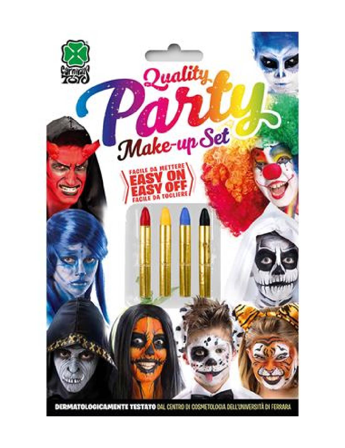 Trucco MakeUp Halloween Carnevale 4 Matite Colorate