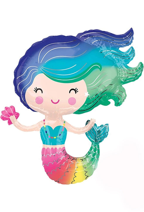 Palloncino Sirena Colourful 30" 76cm