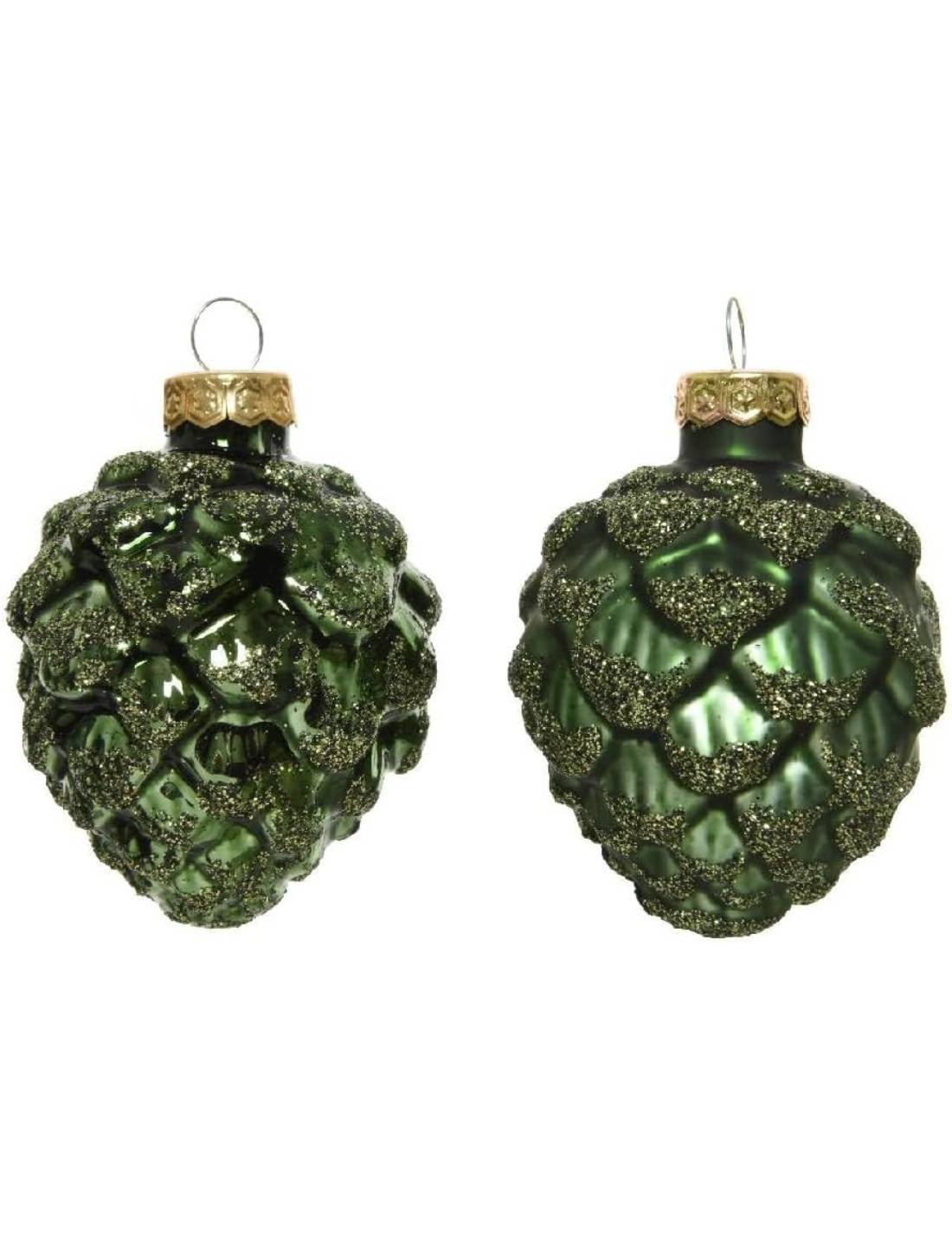 Pallina Albero Di Natale Pigna Verde Pino 7cm