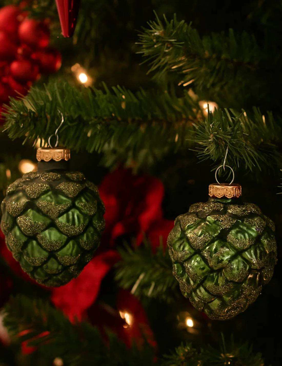 Pallina Albero Di Natale Pigna Verde Pino 7cm