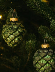 Pallina Albero Di Natale Pigna Verde Pino 7cm