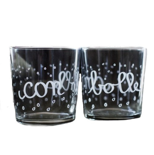 Bicchiere Con Decorazione Con Bolle