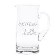 Brocca Vetro Scritta Senza Bolle