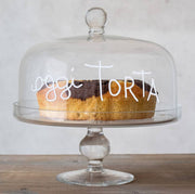 Campana Vetro Con Decorazione Oggi Torta
