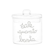 Barattolo In Vetro Con Scritta Sale Quanto Basta