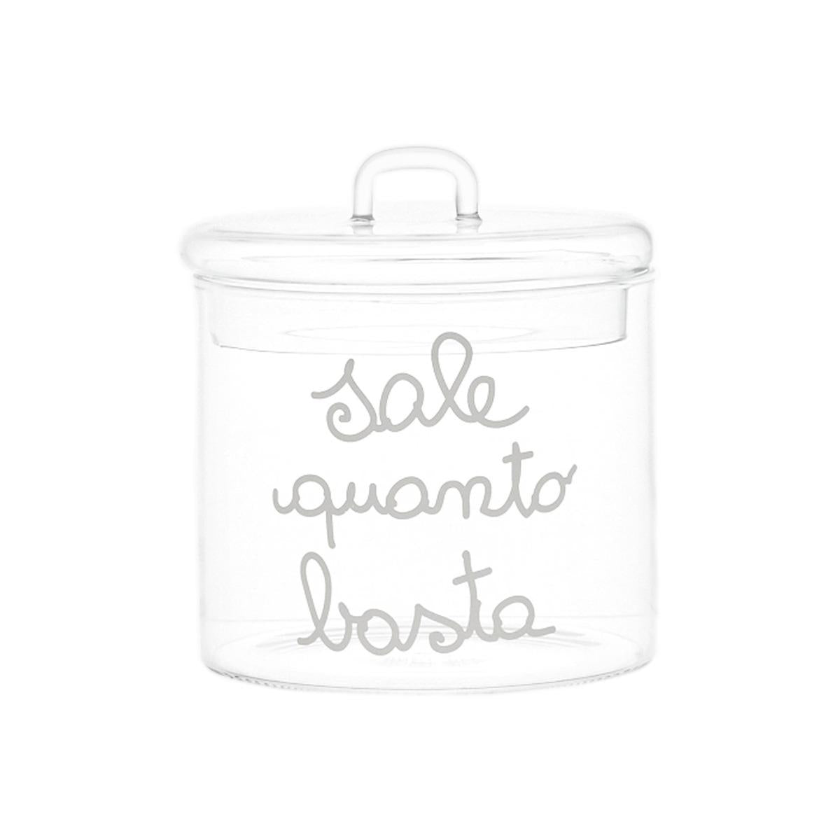 Barattolo In Vetro Con Scritta Sale Quanto Basta