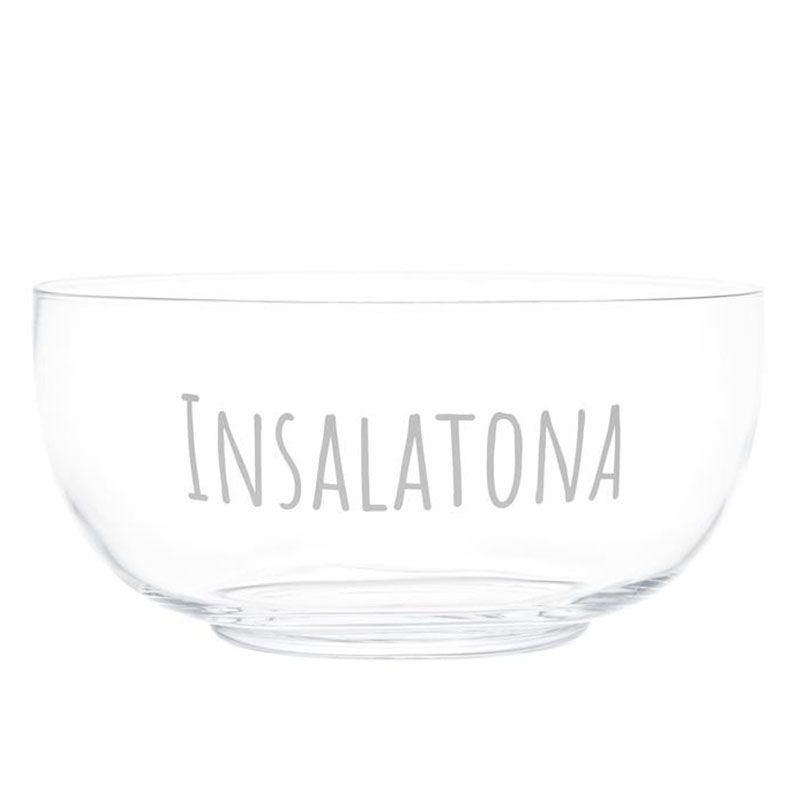 Insalatiera Decorata Con Scritta Insalatona