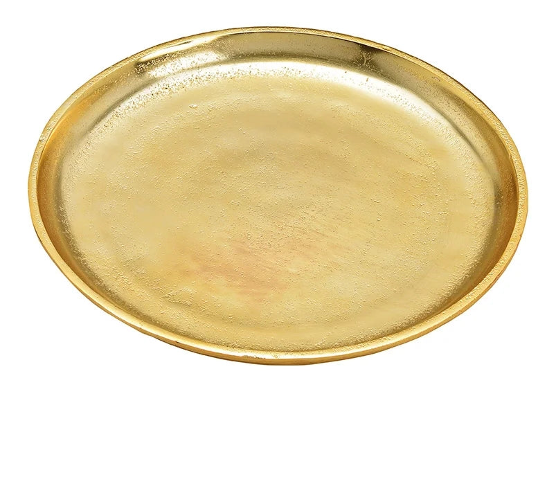 Sottopiatto In Metallo Oro Liscio 25CM