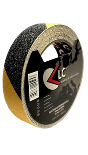 Nastro Adesivo Antiscivolo 25mtx25mm Giallo Nero