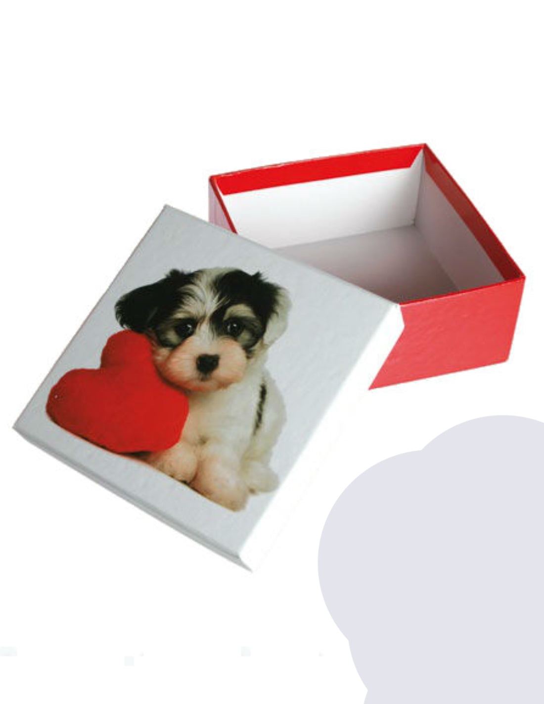 Scatola Regalo Baby Dog Cuore Rosso