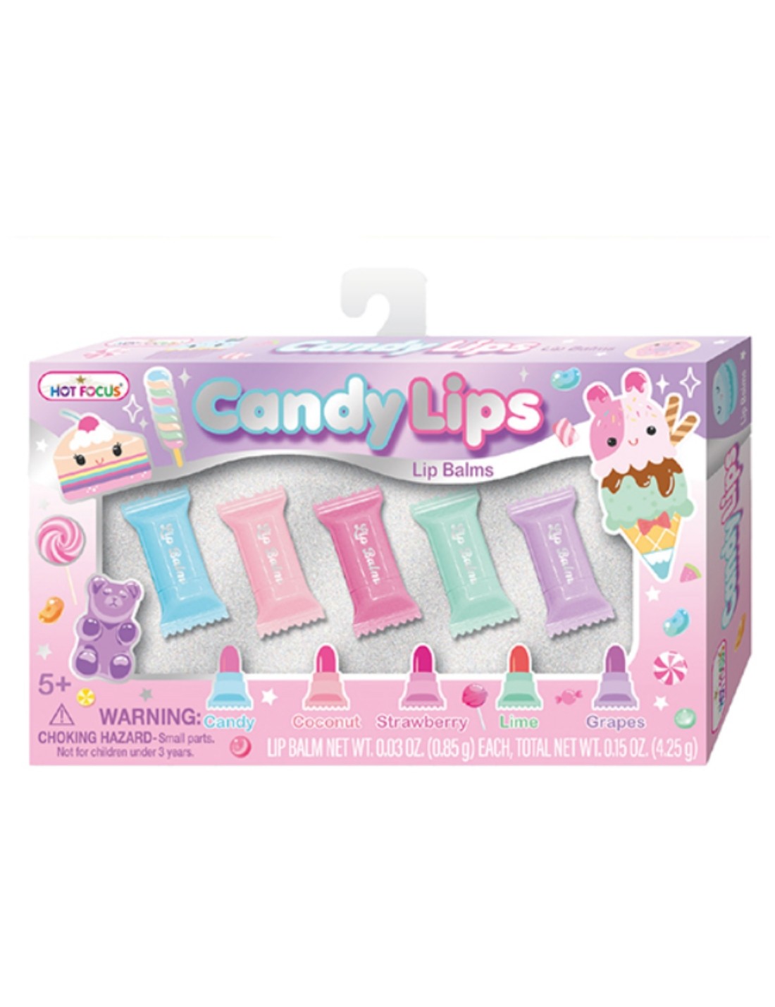 Set Hot Focus Beauty Lucidalabbra Teddy Candy