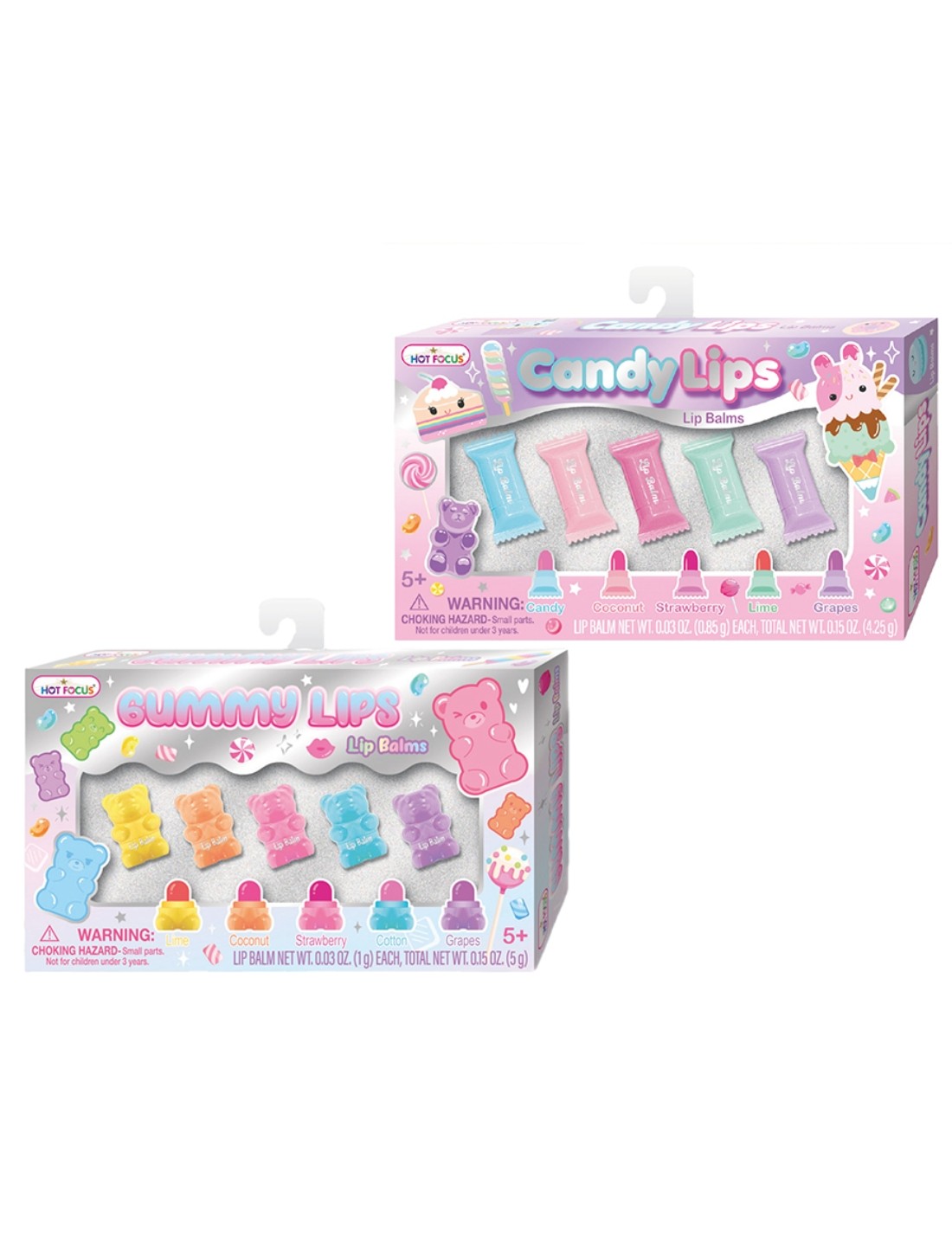 Set Hot Focus Beauty Lucidalabbra Teddy Candy