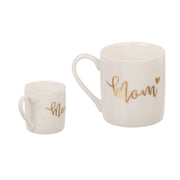 Tazzina Caffè Ceramica Bianca Mamma