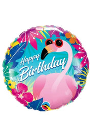 Palloncino Mylar Fenicottero Tropicale 18" 45cm