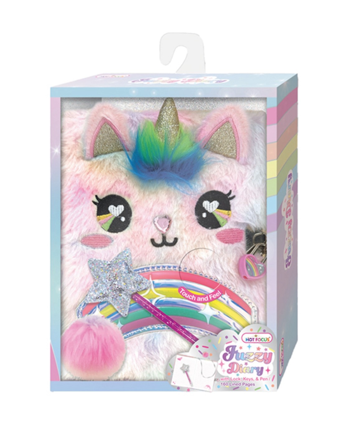Diario Segreto Unicorno Fuzzy Diary Con Lucchetto E Penna
