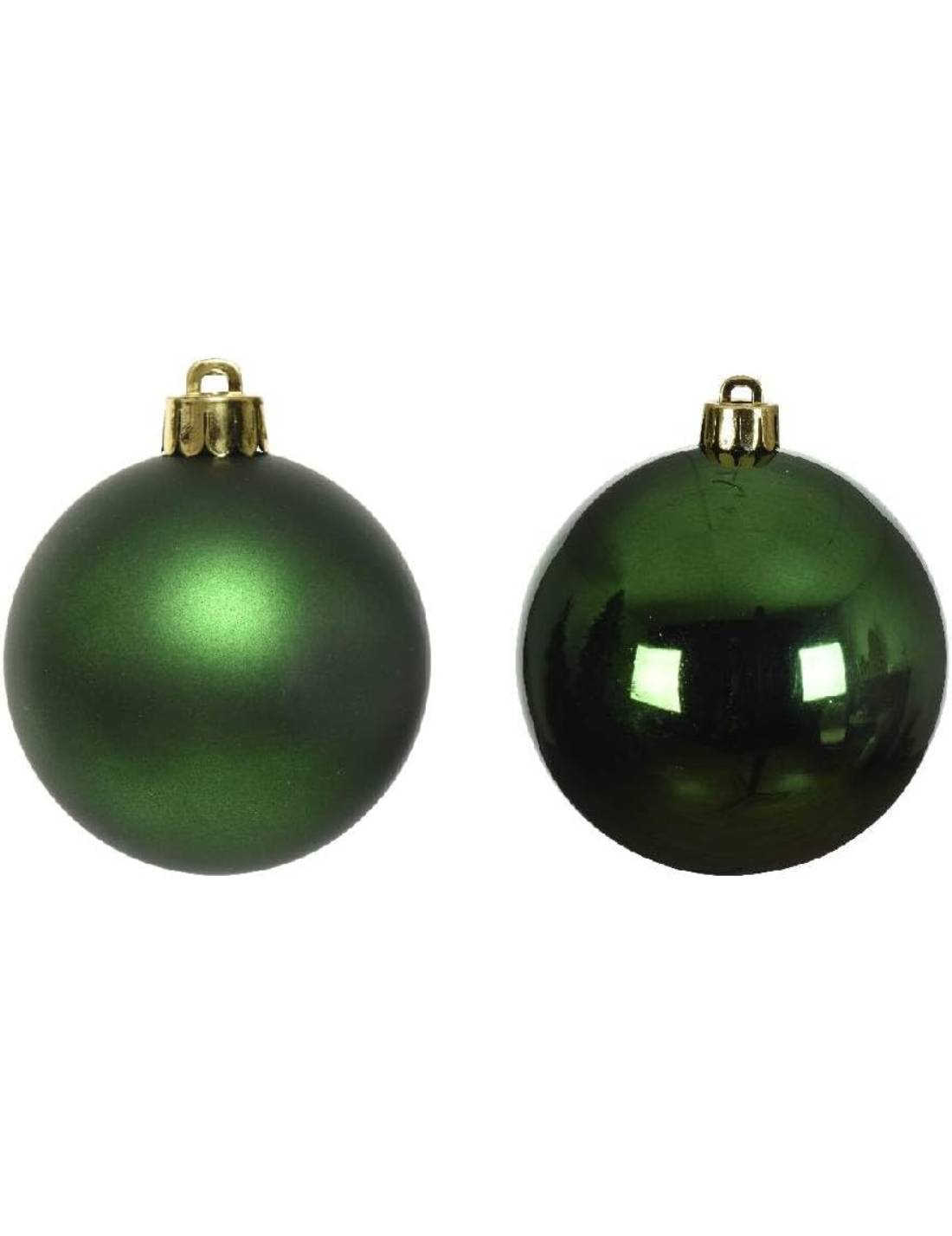 Set 16pz Palline Albero Di Natale Verde Pino 3cm