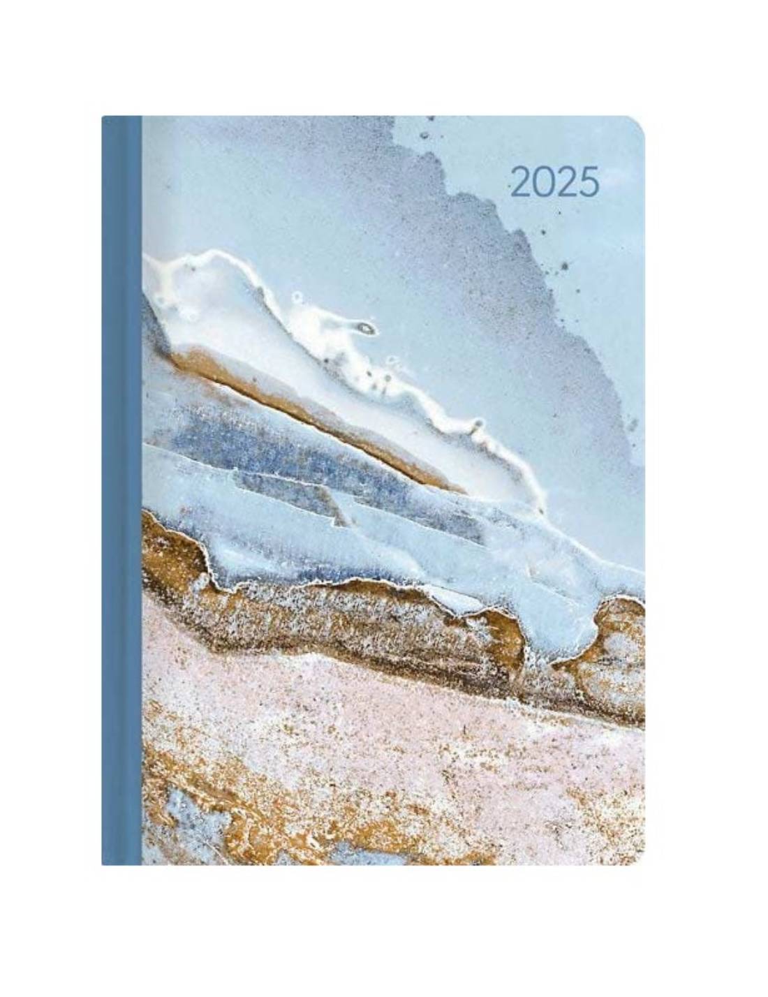 Agenda Giornaliera 12 Mesi 2025 Alpha Edition Style Journal Marmo Blu 15cm