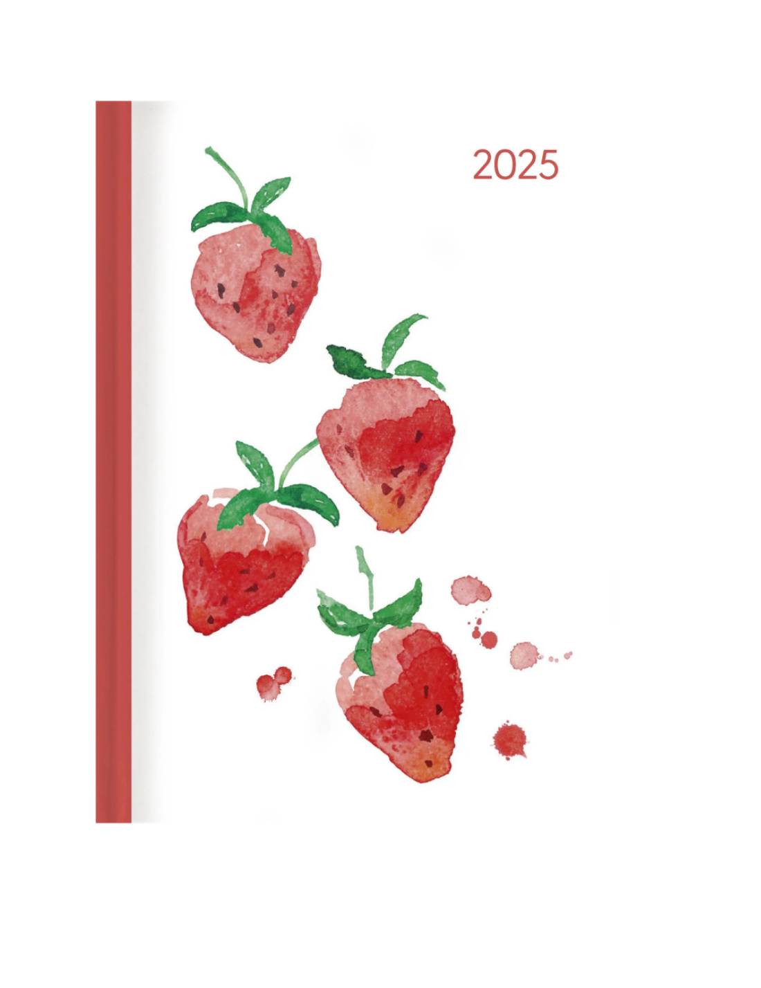 Agenda Giornaliera 12 Mesi 2025 Alpha Edition Style Journal Fragole