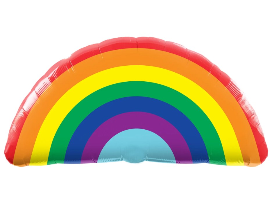 Palloncino Metalfoil Arcobaleno Sagomato 36" 91cm