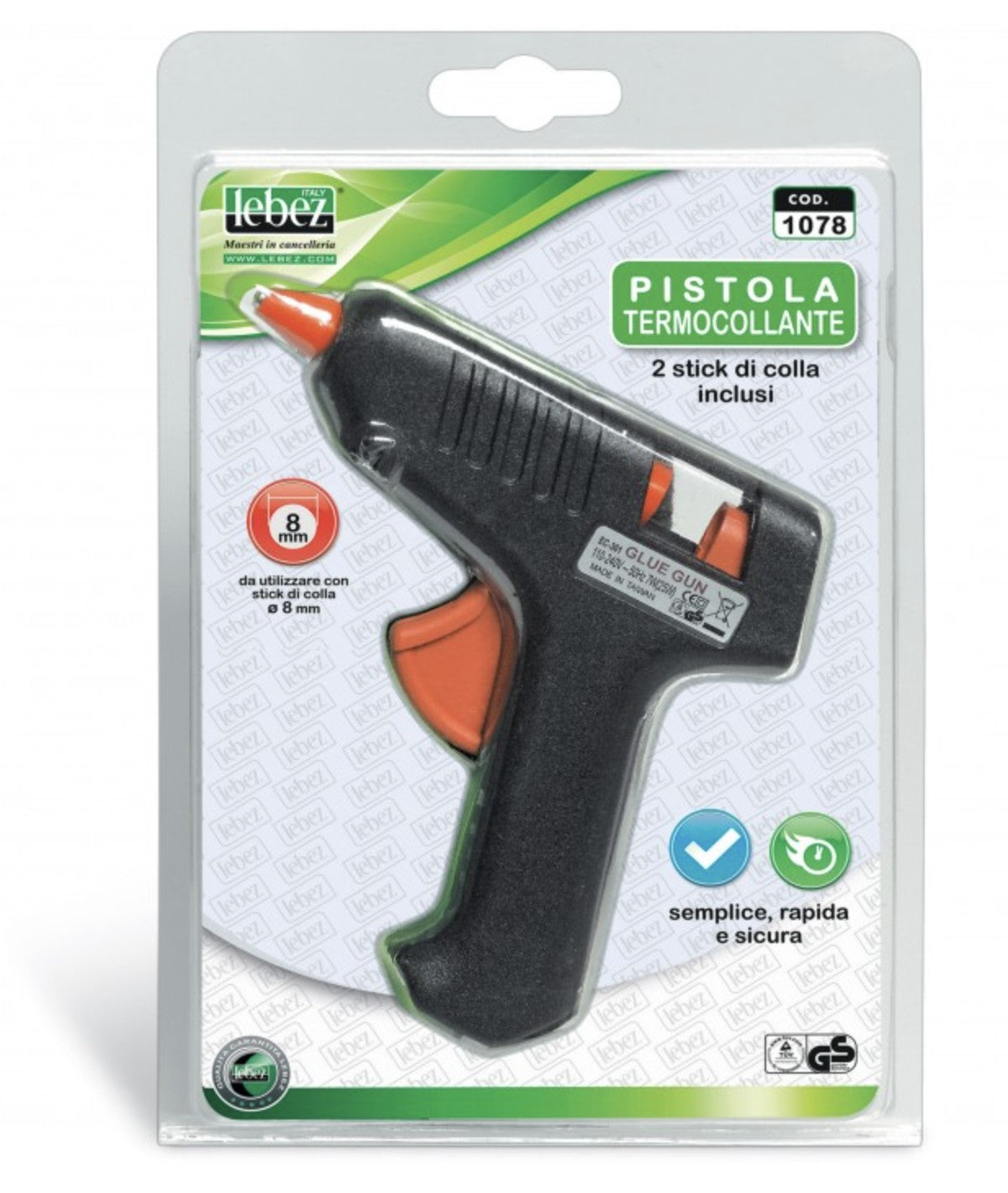 Pistola Per Colla a Caldo da 8mm Lebez