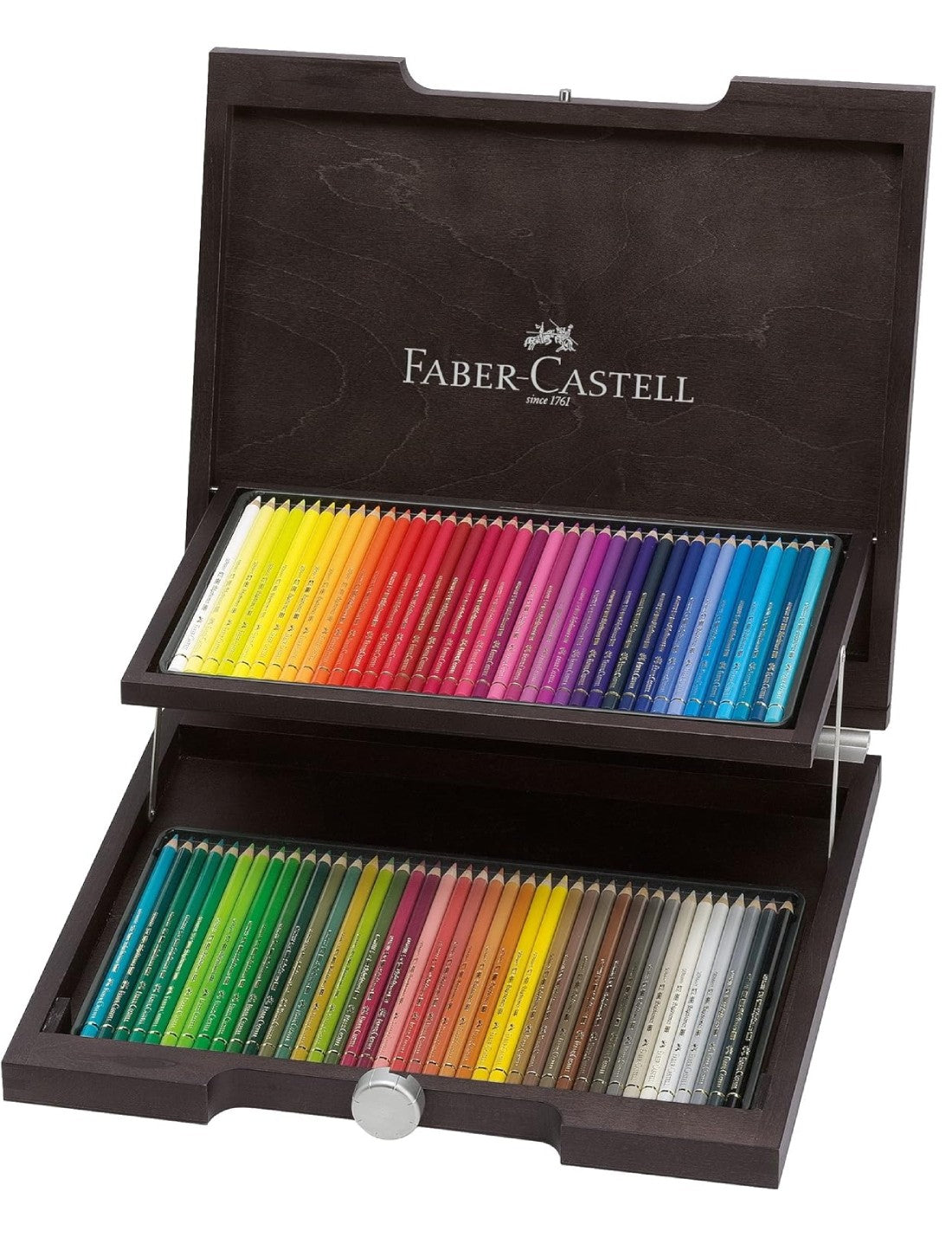 Set Matite Colorate Polychromos Faber Castell Valigetta In Legno Con 72 Pezzi